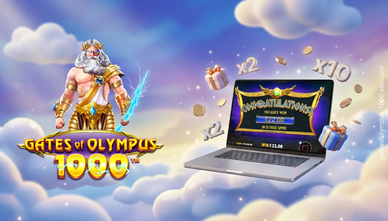 The Gates of Olympus 1000'deki bonuslar arasında basamaklı makaralar, çarpanlar, ücretsiz döndürmeler ve bonus turunu satın alma seçeneği bulunmaktadır